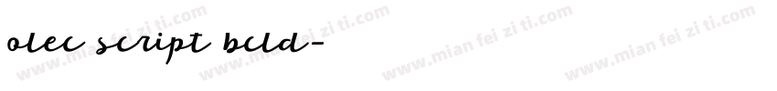olec script bcld字体转换